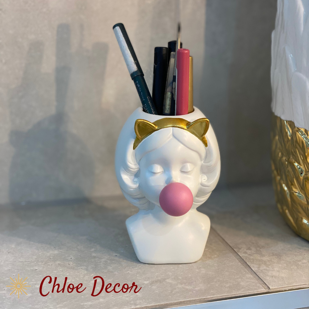 Little Bubble Gum Girl Vase