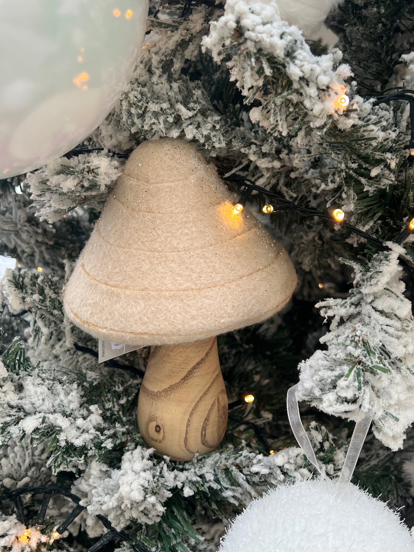 Wollen Glitter Mushroom