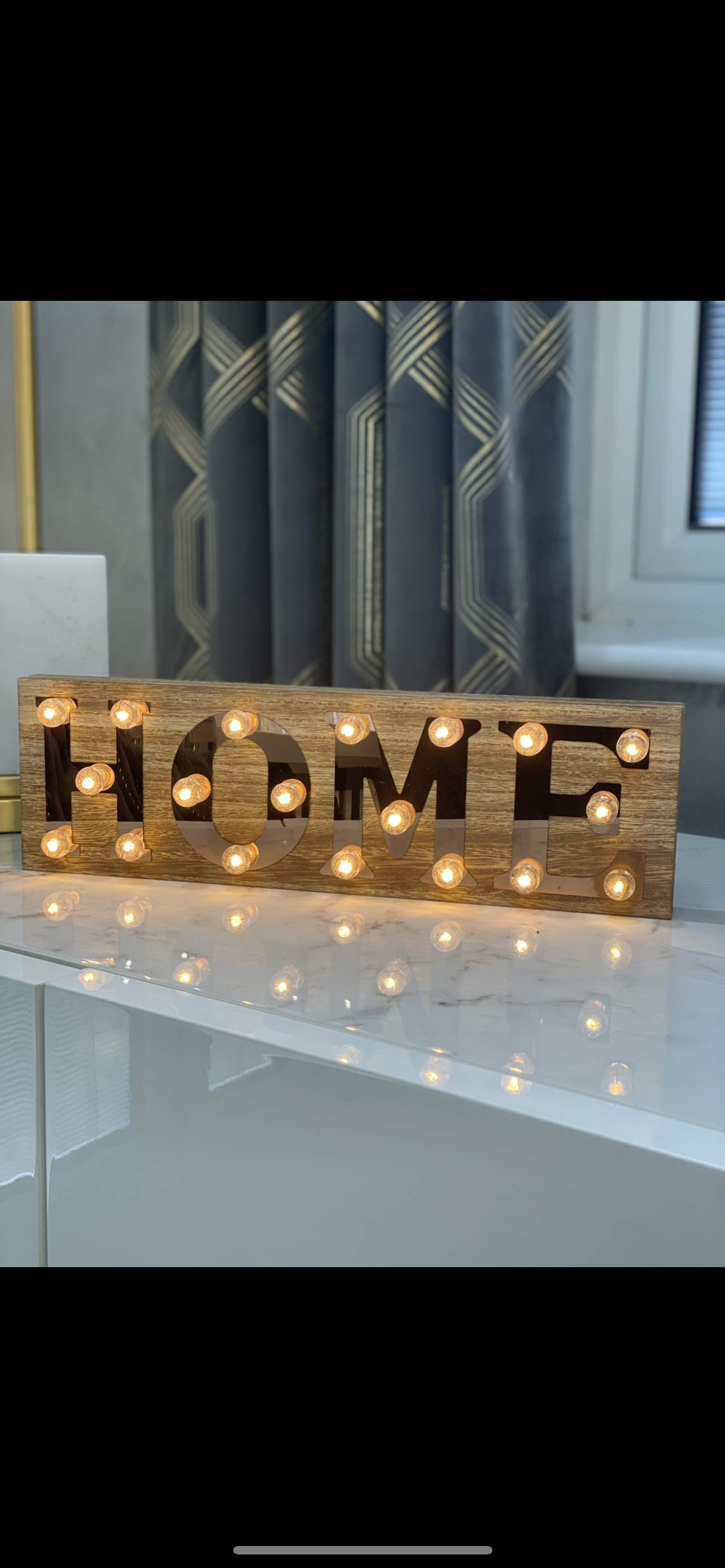 LED MIRROR WORD SIGN